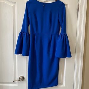 Blue slim dress